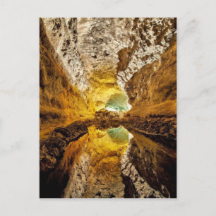 Cueva de los Verdes Canary Islands Spain Cave Postcard
