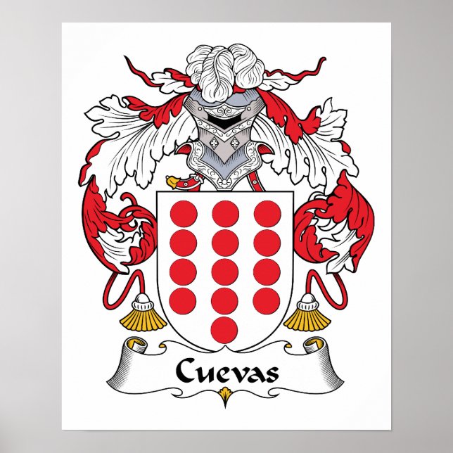 Cuevas Family Crest Poster (Front)