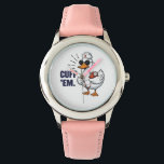 Cuff 'Em Goose Nurse Funny Silly Goose Nurse Watch<br><div class="desc">Cuff 'Em Goose Nurse Funny Silly Goose Nurse</div>