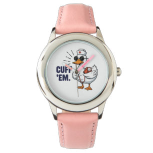 Cuff 'Em Goose Nurse Funny Silly Goose Nurse Watch