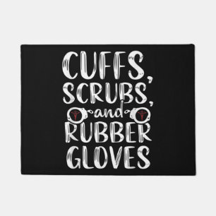 Cuffs Correctional Nurse RN Prison Nursing Medical Doormat