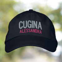 Cugina (cousin/female) personalised embroidered