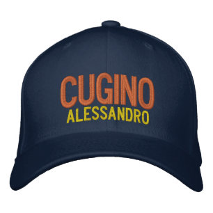 Cugino (cousin/male) Personalised embroidered  Embroidered Hat