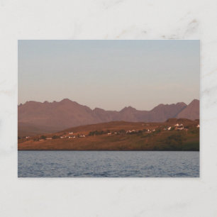 Cuillin Hills in Red Postcard