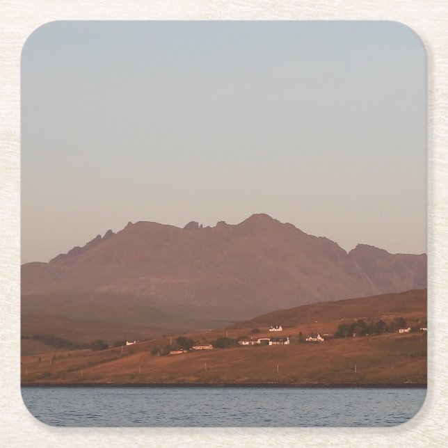 Cuillin Hills in Red Sunset Skye Coaster (Front)