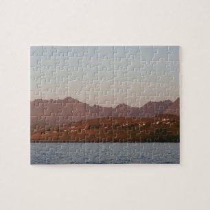 Cuillin Hills in Red Sunset Skye Jigsaw Puzzle