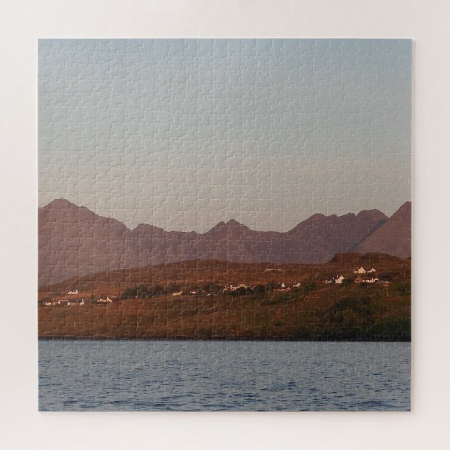  Cuillin Hills in Red Sunset Skye Jigsaw Puzzle (Horizontal)