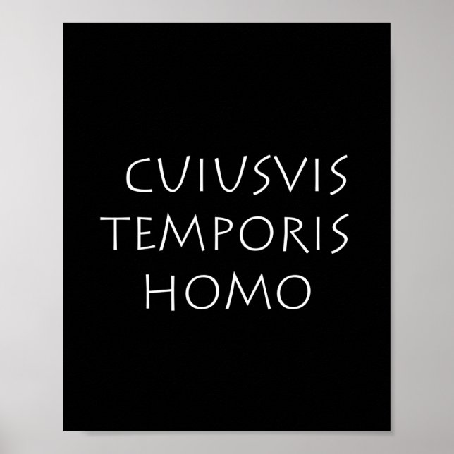 Cuiusvis temporis homo poster (Front)