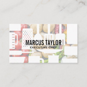 Culinary Arts   Chef   Cooking Fruits Vegetables Business Card