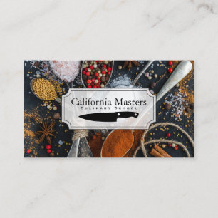 Culinary Arts   Chef   Spoons of Spices Business Card