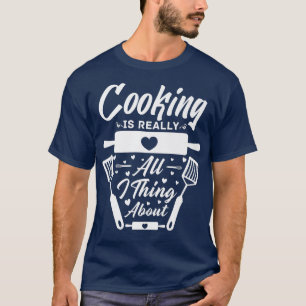 culinary arts cooking kitchen chef cook knife food T-Shirt