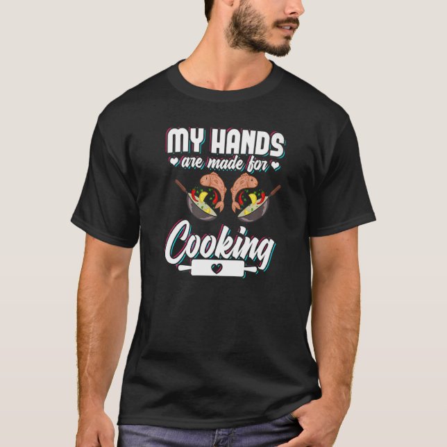 Culinary Arts Cooking Kitchen Chef Cook Knife Food T-Shirt (Front)