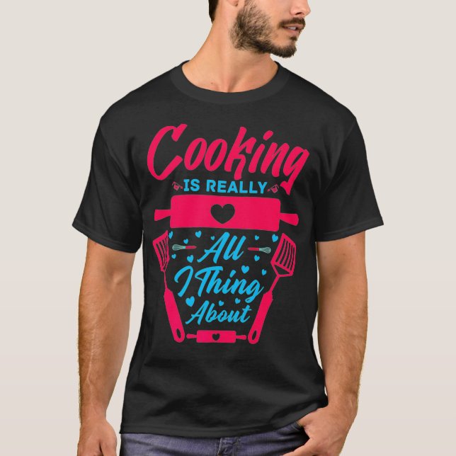 Culinary Arts Cooking Kitchen Chef Cook Knife Food T-Shirt (Front)