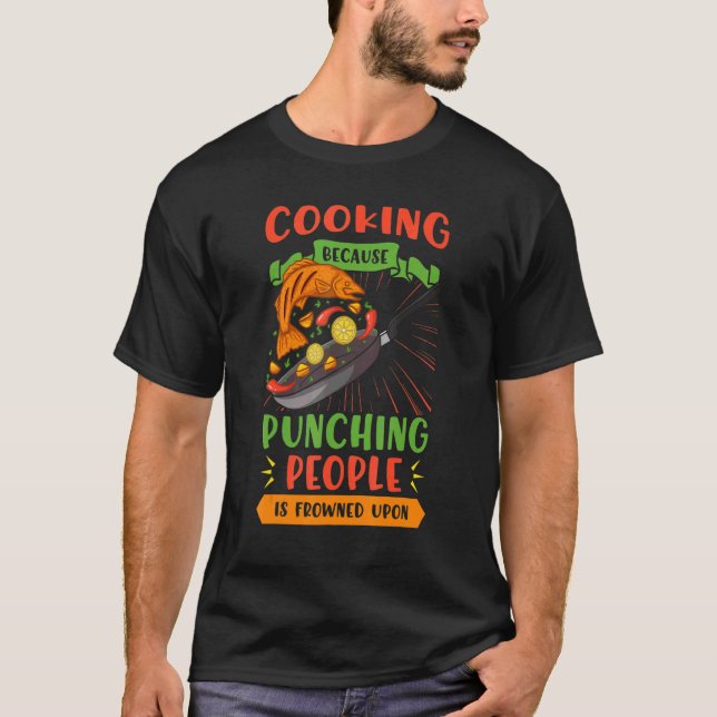 Culinary Arts Cooking Kitchen Chef Cook Knife Food T-Shirt (Front)