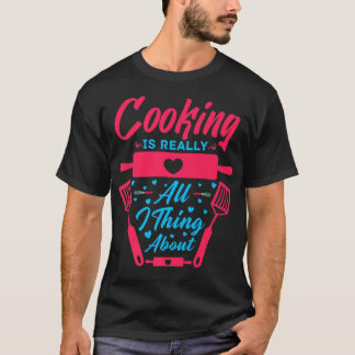 culinary arts cooking kitchen chef cook knife food T-Shirt