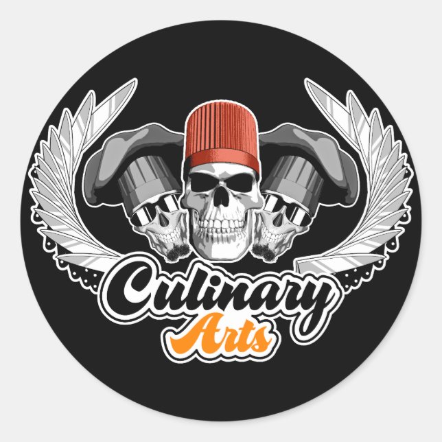 Culinary Arts: Executive Chef Classic Round Sticker (Front)