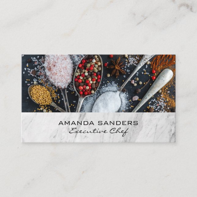 Culinary Arts | Spices Business Card (Front)