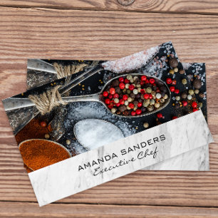 Culinary Arts   Spices on Spoons Business Card