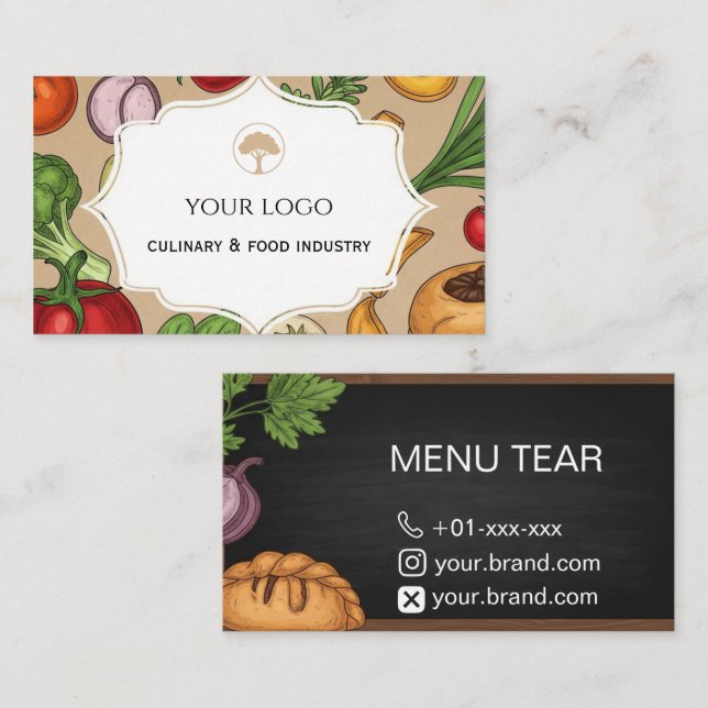  Culinary Business Card (Front/Back)