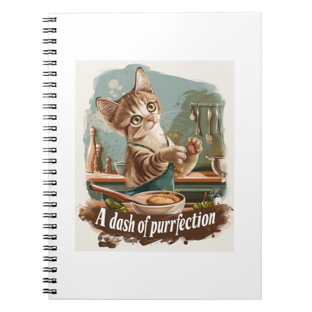 Culinary Cat Chef Notebook (Front)