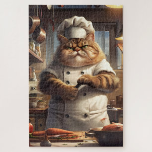 Culinary Cat Puzzle, Funny Animal, 1000 Piece Jigsaw Puzzle