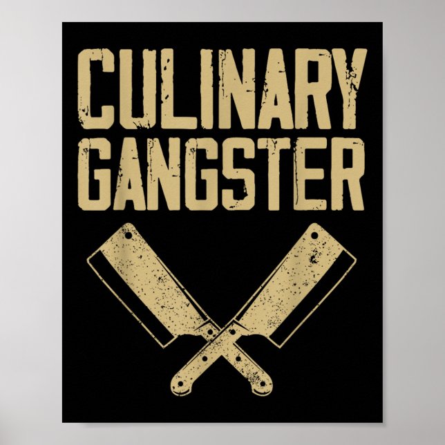 Culinary Chef Art For Men Women Cooking Lover Kitc Poster (Front)