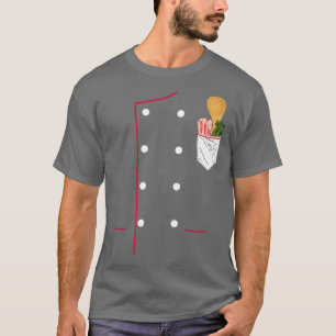 Culinary Chef Coat Cuisiner Uniform For Grill Cook T-Shirt