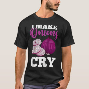 Culinary Chef Cooking   I Make Onions Cry Raglan B T-Shirt