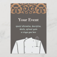 Culinary Chef Invitation