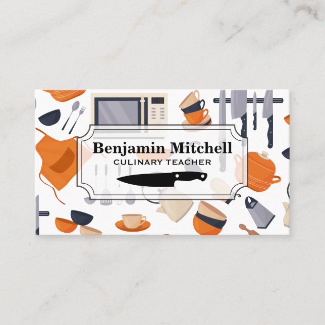 Culinary Chef | Kitchen Tools Business Card (Front)