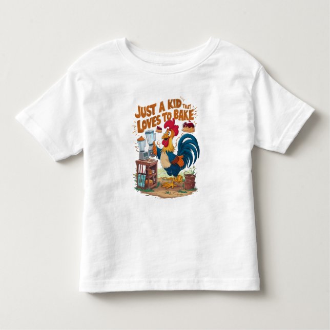 Culinary Chickens Cake Creation Toddler T-Shirt (Front)