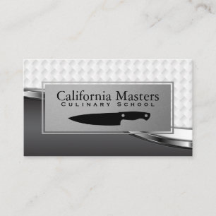 Culinary   Executive Chef Knife   Metallic Weave Business Card