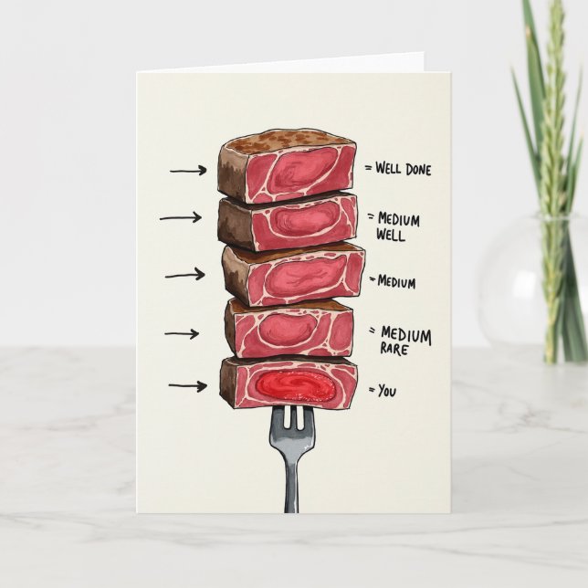 Culinary Fathers Day Humour Card (Front)