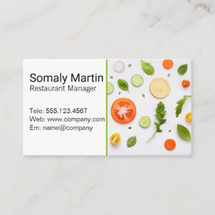 Culinary Herbs and Spices Business Card