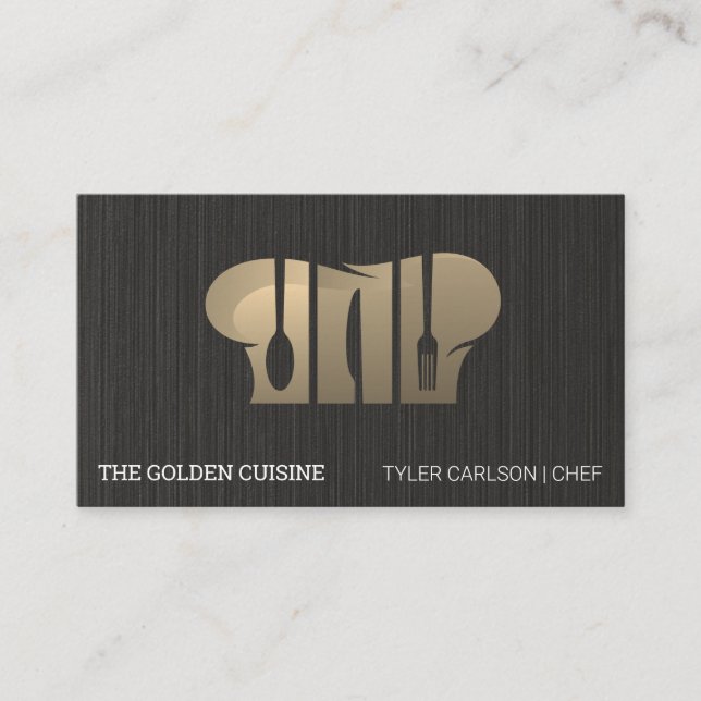 Culinary Logo | Restaurant | Chef Business Card (Front)