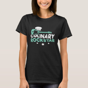 Culinary Rockstar For Cooking Chefs Playing Guitar T-Shirt