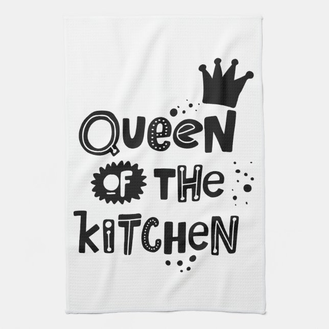 Culinary Royalty: Kitchen Queen Tea Towel (Vertical)