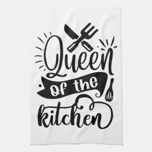 Culinary Royalty: Queen of the Kitchen Tea Towel