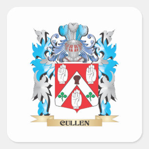 Cullen Coat of Arms - Family Crest Square Sticker