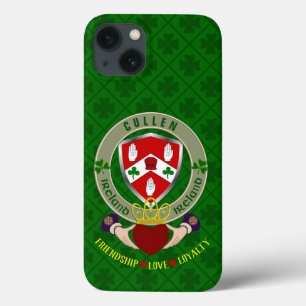 Cullen Irish Shield & Claddagh Personalised      iPhone 13 Case