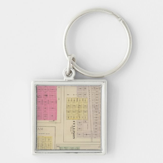 Cullison, Saratoga, Brenham, Kansas Key Ring (Front)