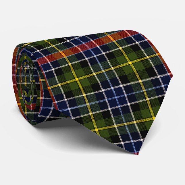 Culloden Tartan Plaid  Tie (Rolled)