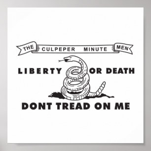 Culpeper Minute Men Flag Poster