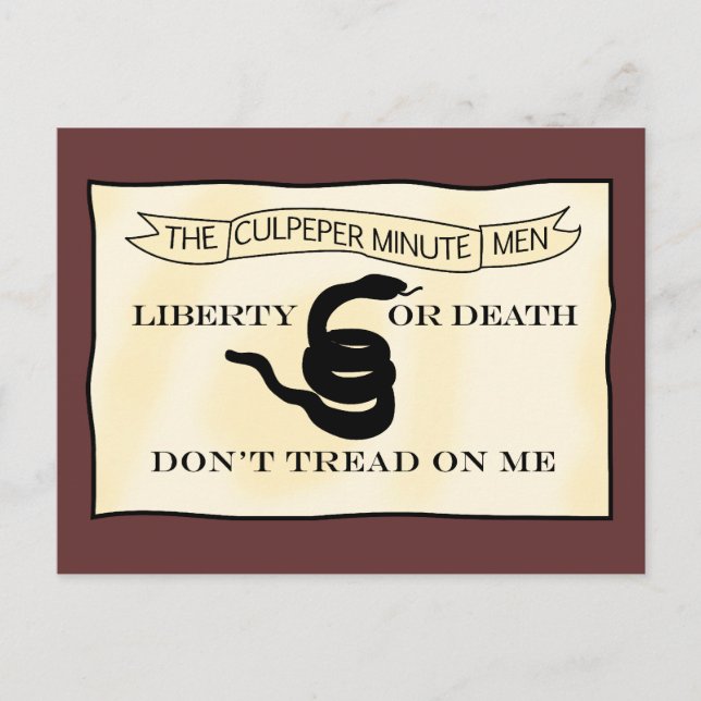 Culpeper Minutemen Flag Postcard (Front)