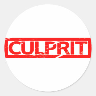 Culprit Stamp Classic Round Sticker