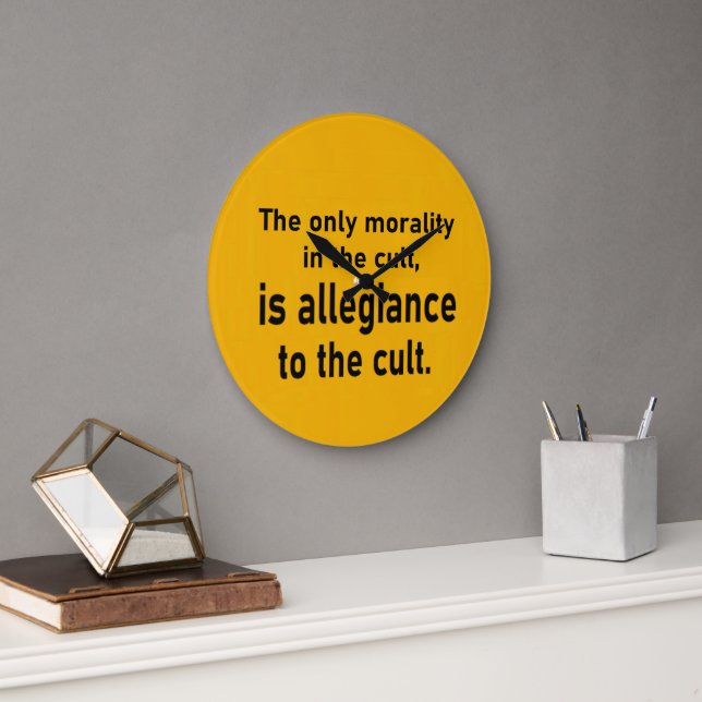 Cult Morality Large Clock (Office)