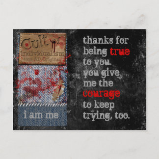 Cult of Individualism True Courage Postcard