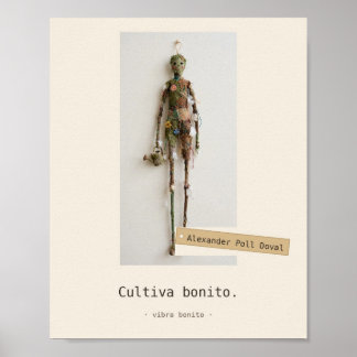 Cultiva bonito — Juguetes de Tela Poster