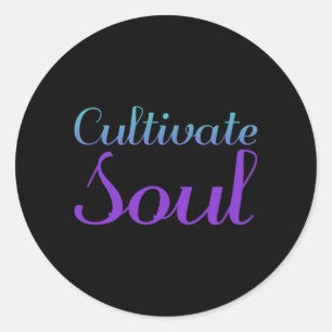 Cultivate Soul Suicide Prevention Premium Classic Round Sticker