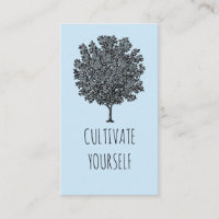 Cultivate Yourself Blooming Fruit Tree Pastel Blue